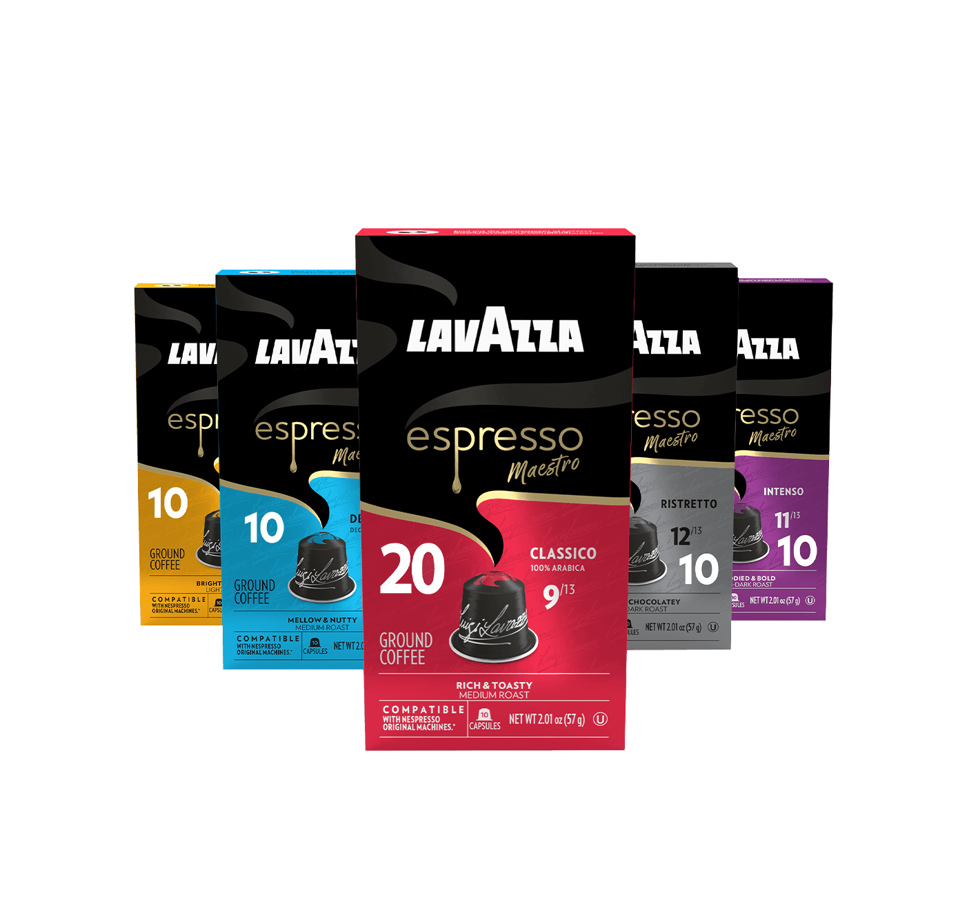 Lavazza Variety Pack Capsules Compatible with Nespresso Original machines Lavazza