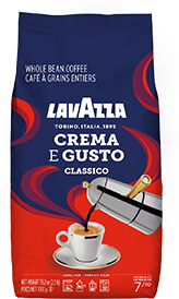 Lavazza Gran Riserva Filtro - Café de grano entero tostado oscuro de 2.2  libras, 100% arábica natural, auténtico italiano, mezclado y tostado en